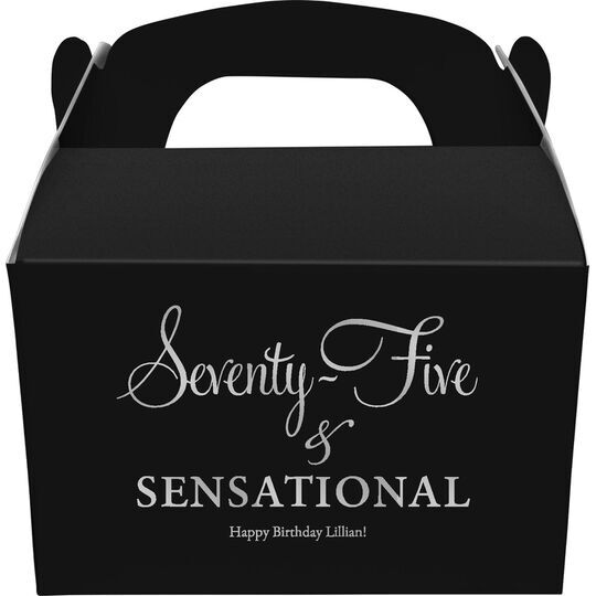 Seventy-Five & Sensational Gable Favor Boxes